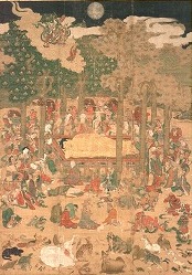 絹本著色 仏涅槃図