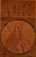 絹本著色　峨山韶碩像