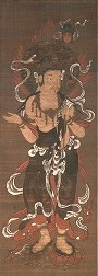 絹本著色　十二天像