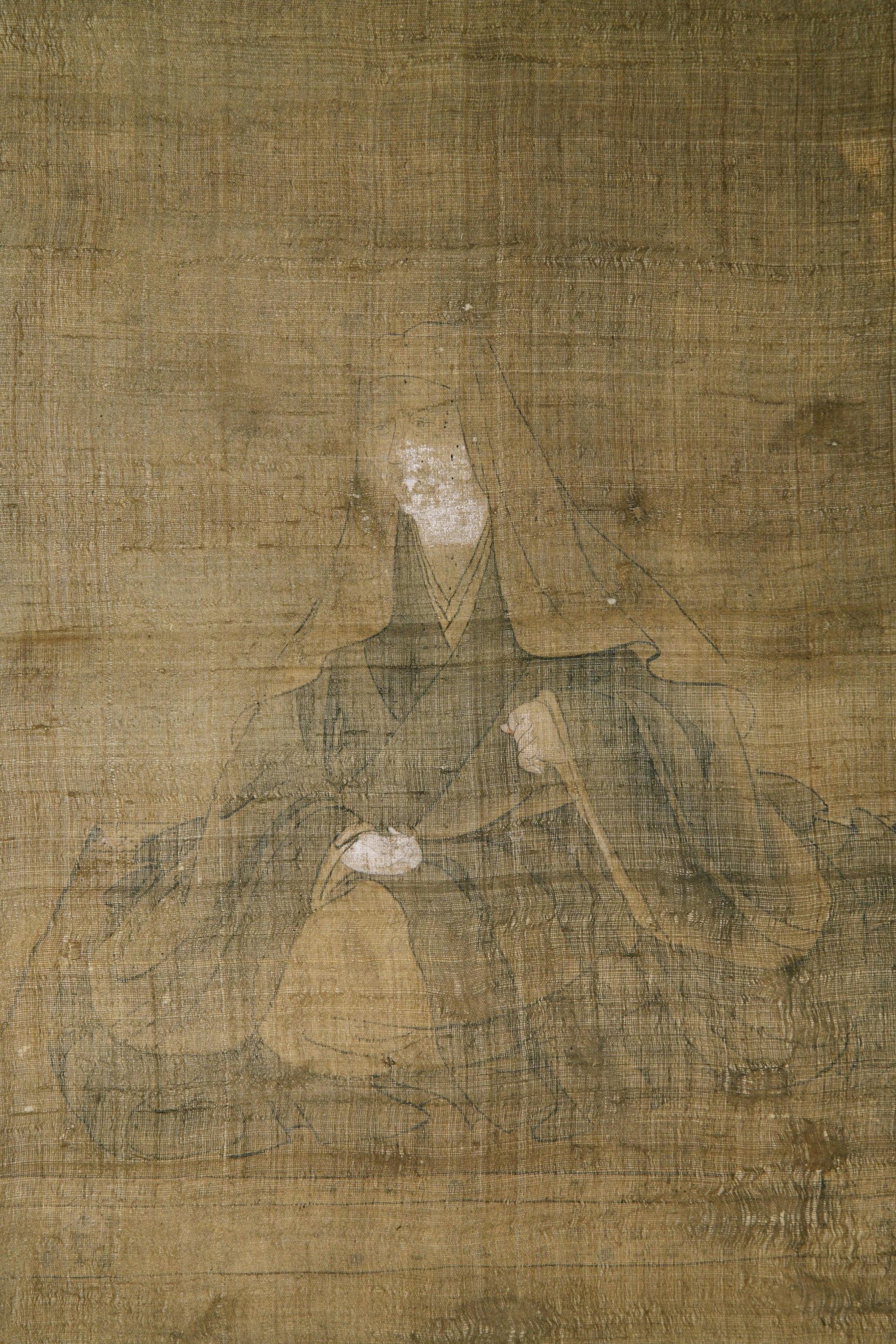 絹本著色 如祐尼像