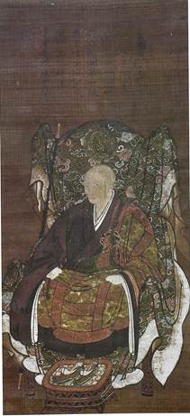 絹本著色 龍澤寺三祖像