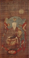 絹本著色 大功文政像