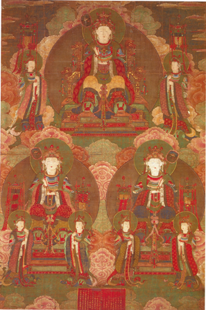 絹本著色 三帝釈天像