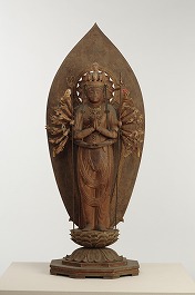 木造 千手観音立像 附 紙本墨書 千手千眼陀羅尼経 1巻