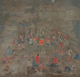 絹本著色　仏涅槃図