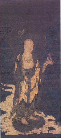 絹本著色 地蔵菩薩像