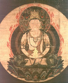 絹本著色 弥勒菩薩像