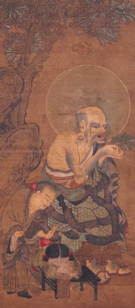 絹本著色 羅漢図