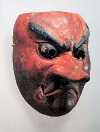 木造 王の面(鼻高面)