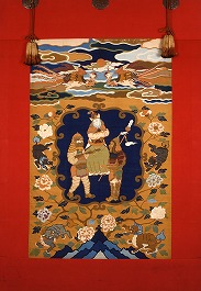 白石神社祭山車綴錦見送