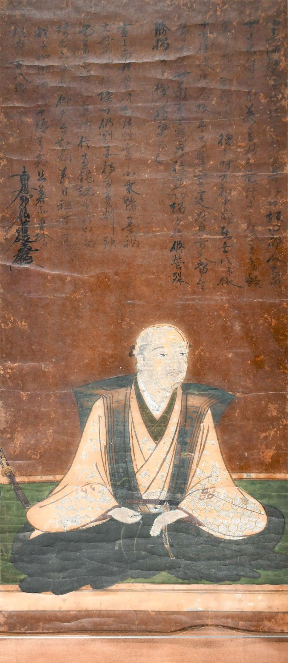 紙本著色　小足掃部像　紙本著色　大乗院妙春像